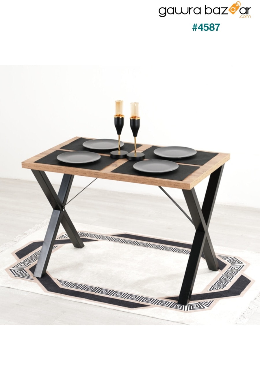طاولة المطبخ الخشبية الصنوبر Mars Mobilya 0