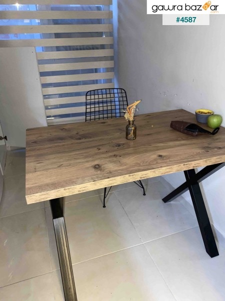 طاولة المطبخ الخشبية الصنوبر