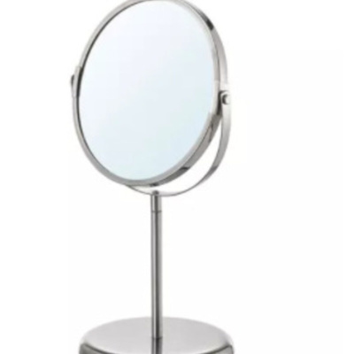 مرآة ستانلس ستيل مع عدسة مكبرة من ترينسم بقطر 17 سم 1202234