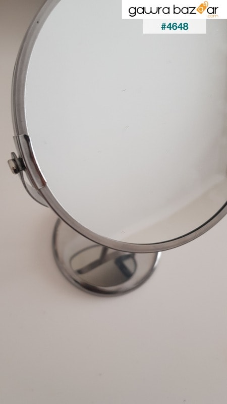 مرآة ستانلس ستيل مع عدسة مكبرة من ترينسم بقطر 17 سم 1202234