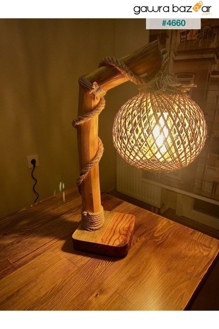 الخشب الطبيعي سلسلة أصيلة مصباح أرضي عاكس الضوء منضدة الإضاءة menalART Ağaç Tasarım 0