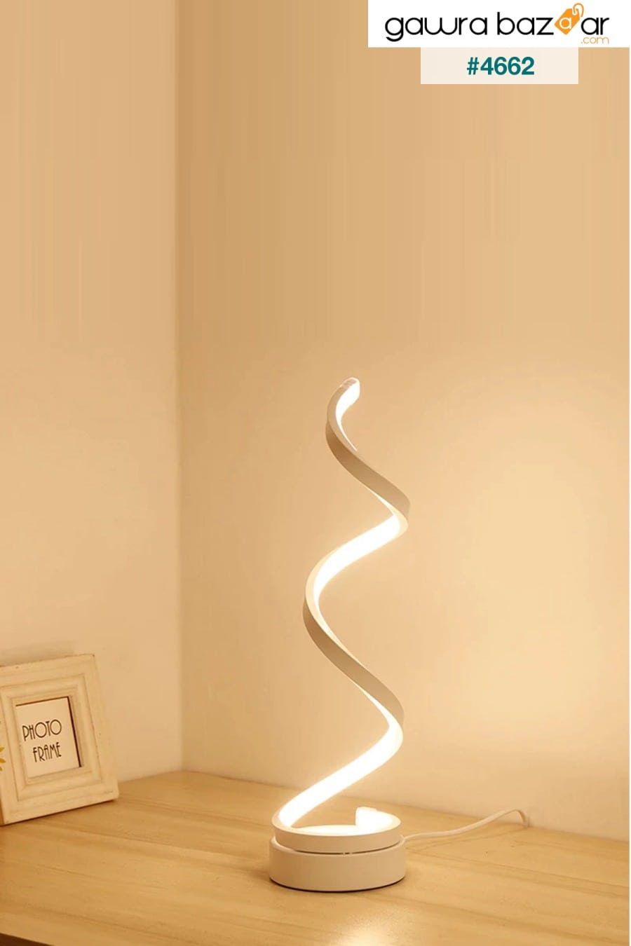 Tina Modern Spiral Led Table Lamp Ömür Avize 0