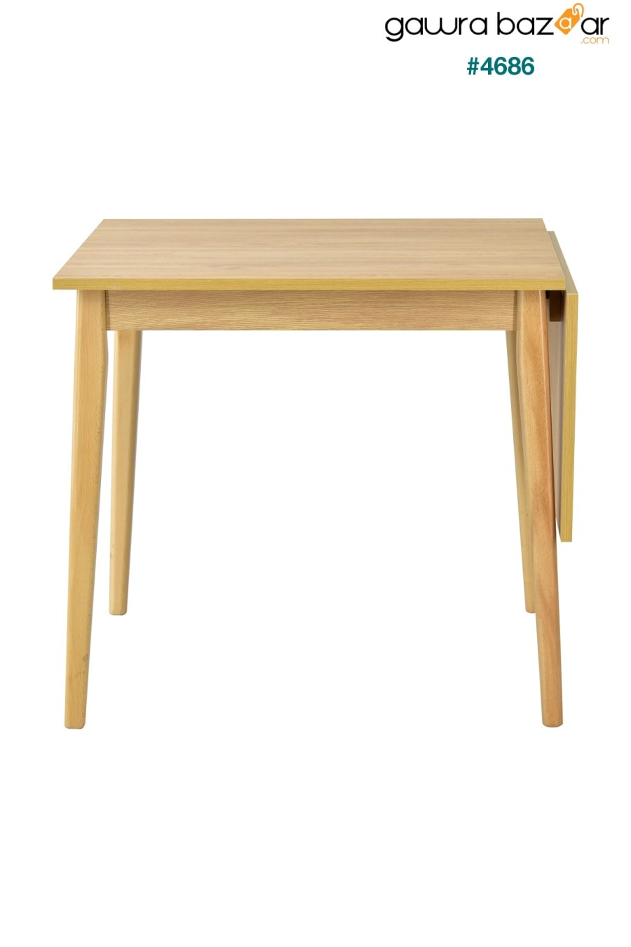 طاولة مطبخ خشبية قابلة للطي من افانوس - 70x80 سم VİLİNZE 1