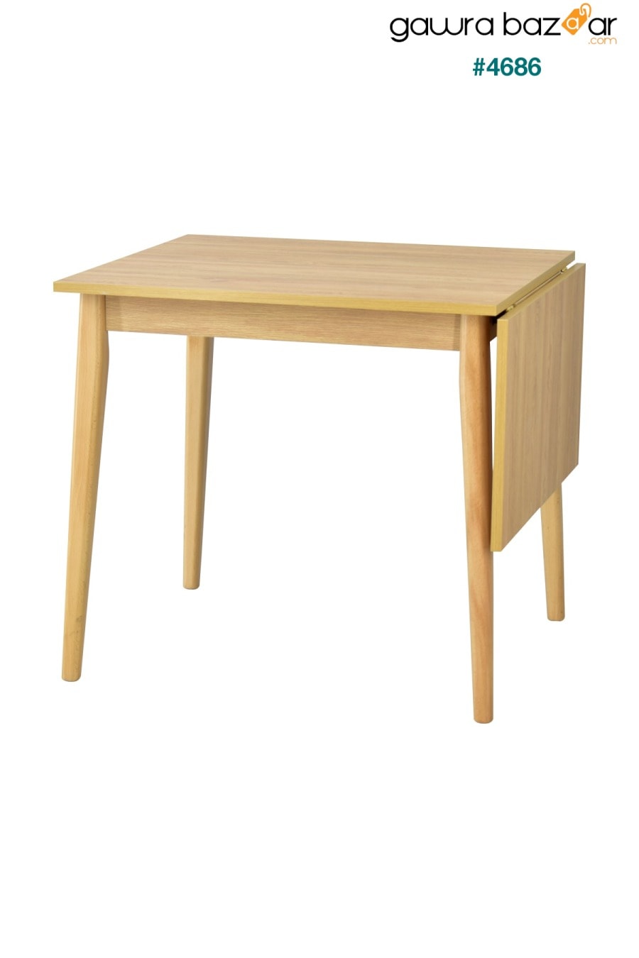 طاولة مطبخ خشبية قابلة للطي من افانوس - 70x80 سم VİLİNZE 2