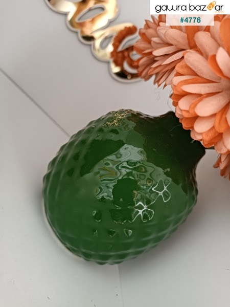 مزهرية من البيت الزجاجي - أخضر 9x9x11 سم
