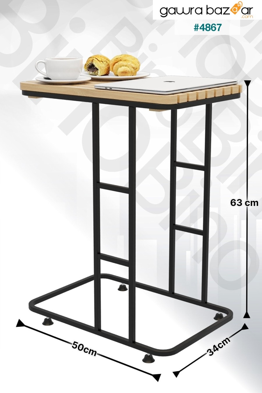طاولة جانبية طاولة خشبية حديثة صلبة طاولة مركزية أريكة طاولة تعشيش طاولة قهوة صينية أريكة Bino 5
