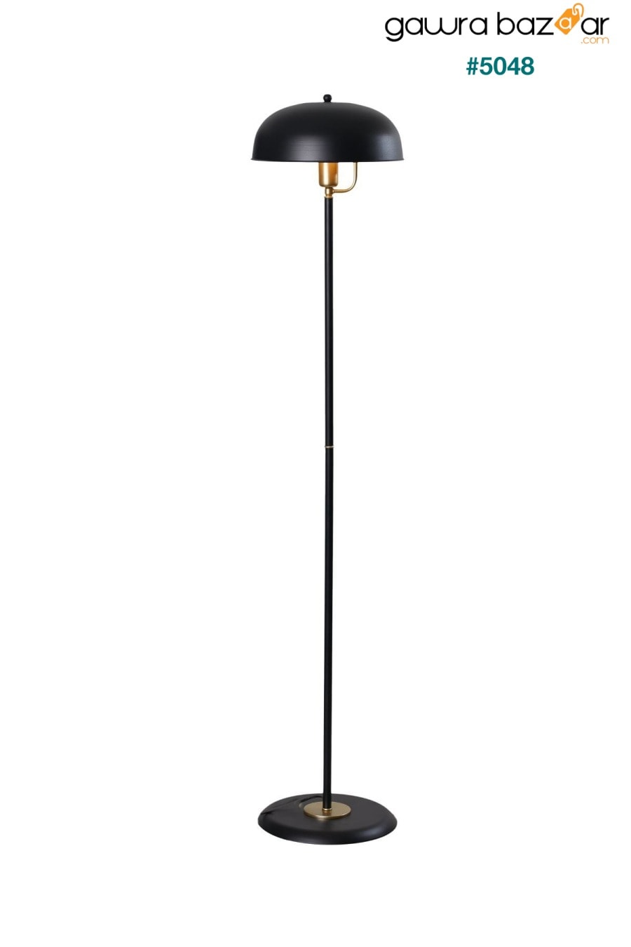مصباح أرضي فينوس أسود-أصفر تصميم جسم معدني إضاءة أرضية لوكس Luzarana 1