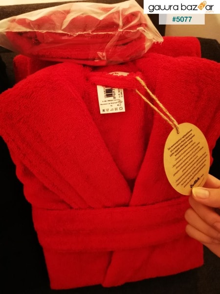 منشفة رأس حمام سالياكا العصرية - أحمر