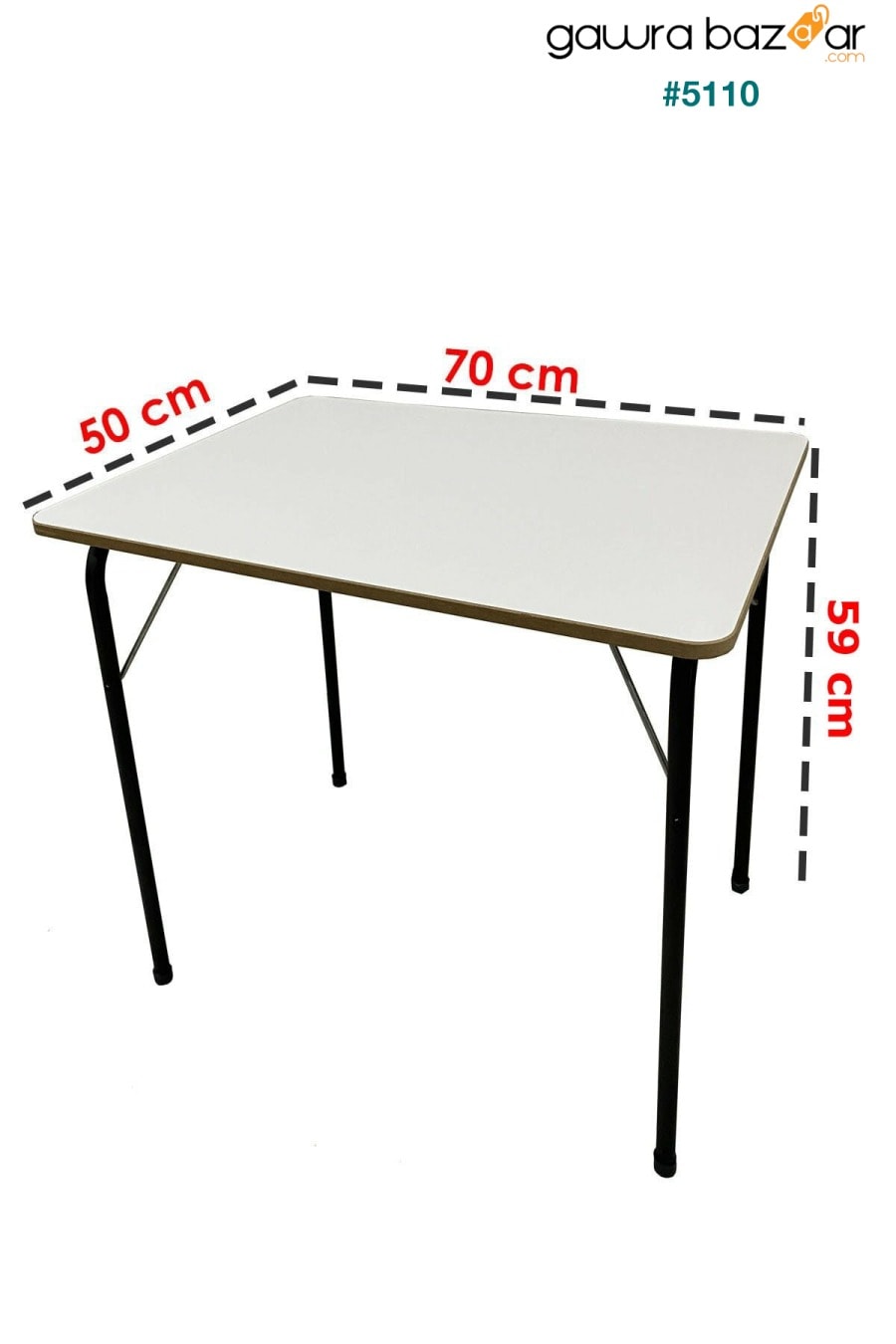 طاولة تخييم MDF قابلة للطي في الشرفة 50x70 سم moniev 2