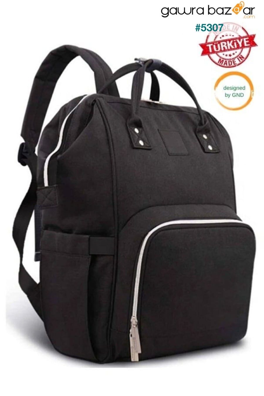 حقيبة ظهر للعناية بالأم والطفل ، منتج محلي مضمون لمدة عام أسود BabyLondy 0