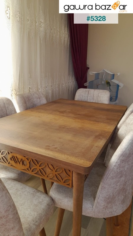 طاولة مطبخ من خشب الجوز قابلة للتمديد من سوميلا ، طاولة طعام قابلة للتمديد