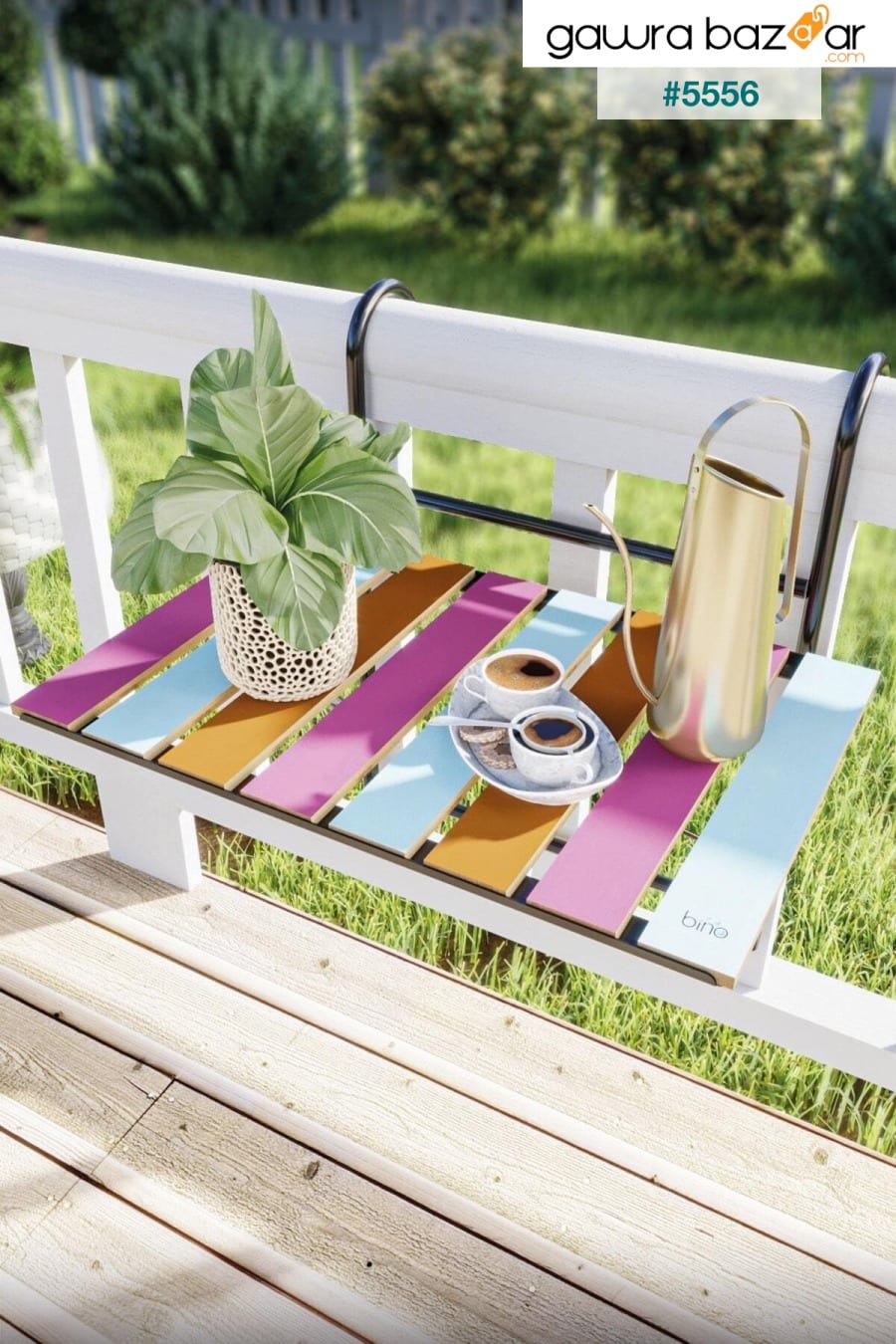 طاولة مطبخ قابلة للطي للشرفة والفناء وطاولة مطبخ معلقة وطاولة تخييم قابلة للتعديل Bino 0
