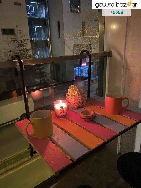 طاولة مطبخ قابلة للطي للشرفة والفناء وطاولة مطبخ معلقة وطاولة تخييم قابلة للتعديل
