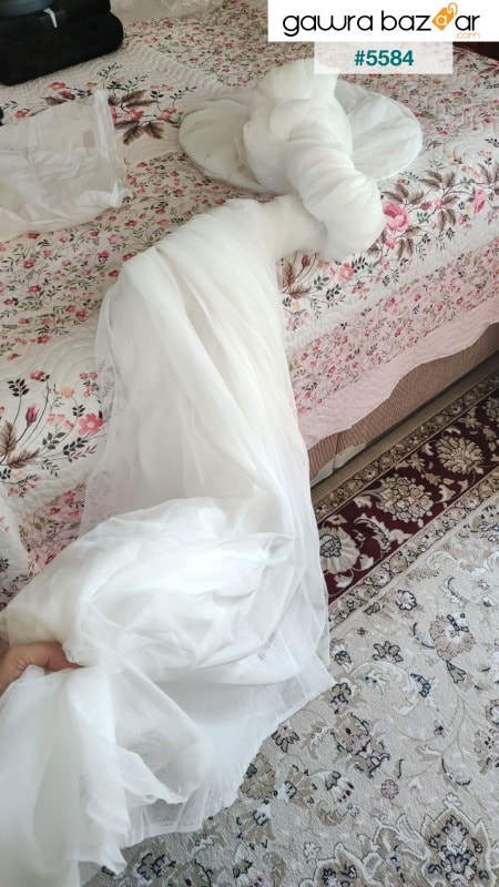 Kahiloğlu Bebe مزدوجة بيضاء الختان مرتبة وناموسية وناموسية ومظلة وناموسية