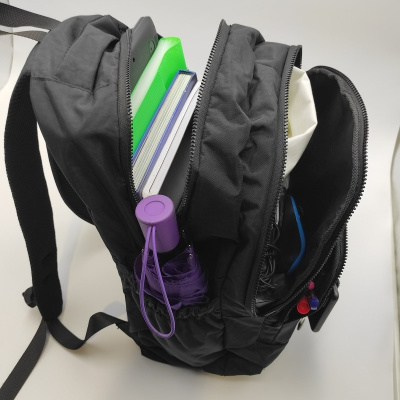 حقيبة ظهر مدرسية وسفر متعددة الخلايا مقاس كبير للجنسين من قماش التجعيد المقاوم للماء Cty-lbn-101