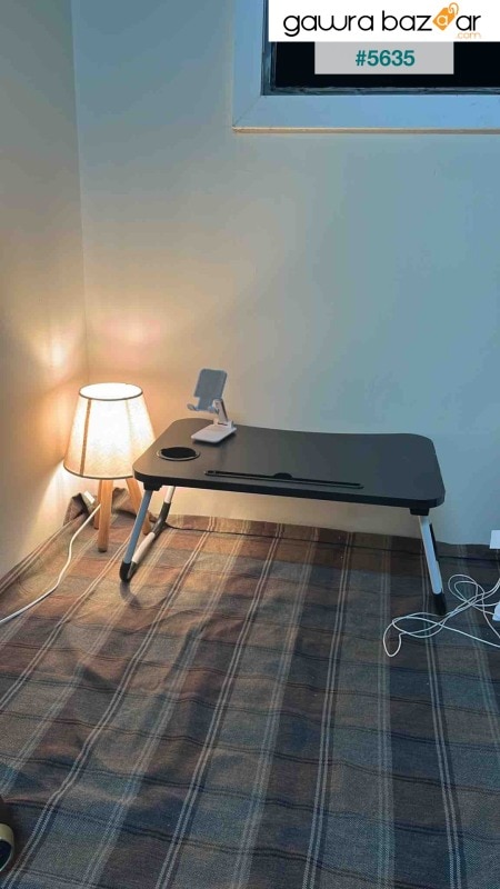 محمول قابل للطي مقعد سرير أعلى مكتب خدمة المريض مكتب كمبيوتر محمول حامل