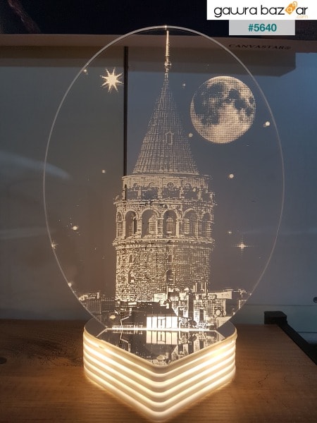 مصباح LED ثلاثي الأبعاد لعرض برج جالاتا