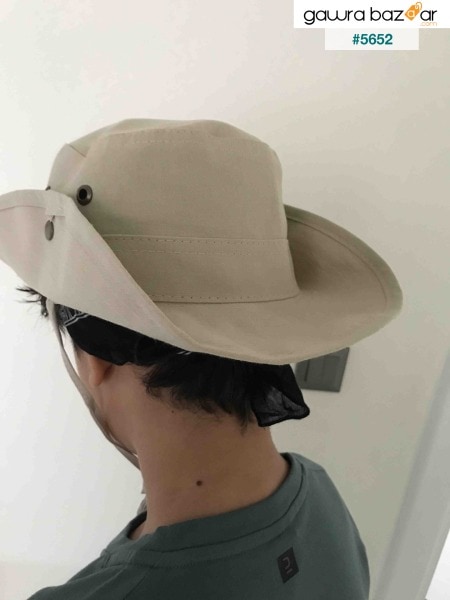 قبعة سفاري فيدورا الصيفية قابلة للطي