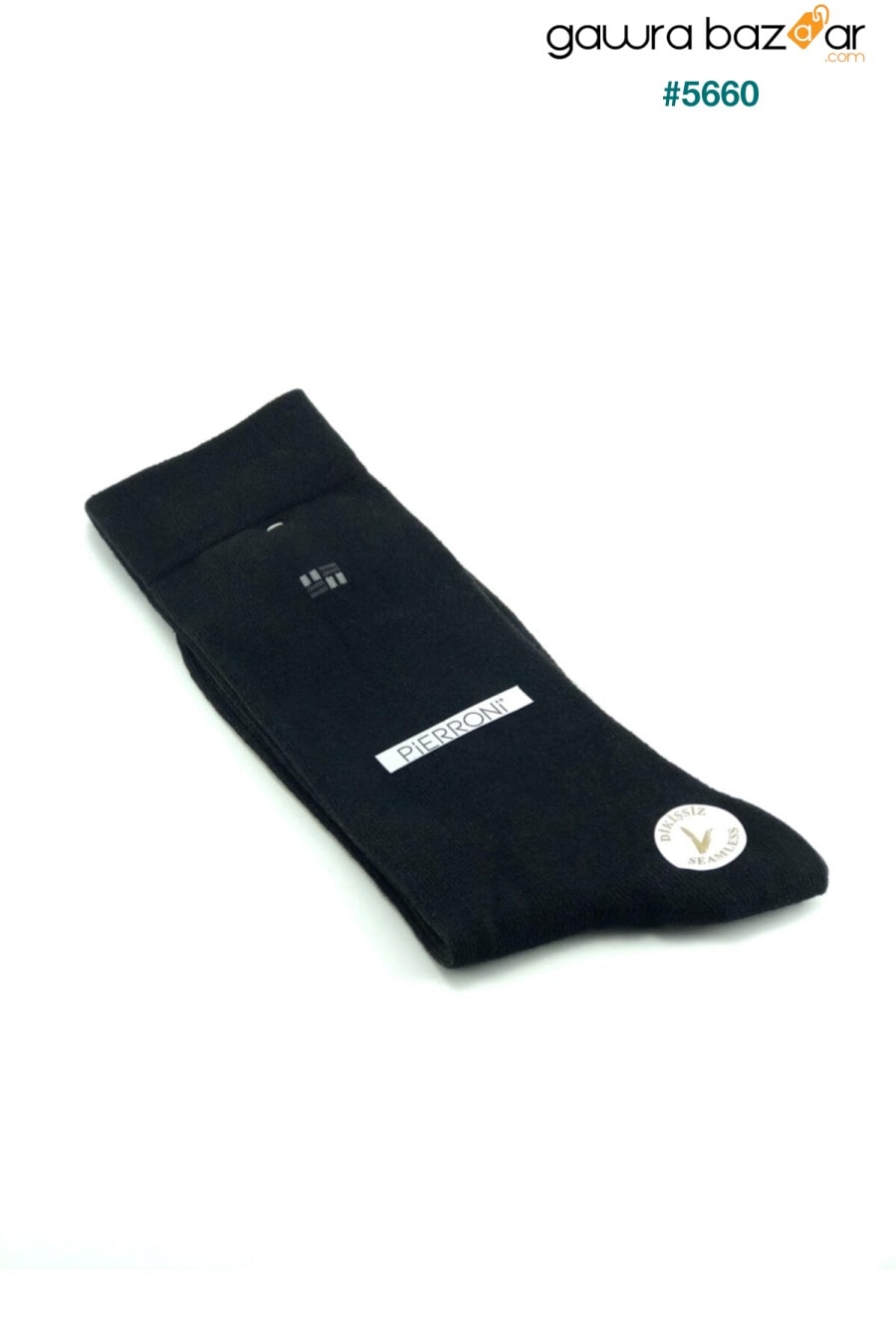 طقم جوارب بأزرار أكمام ومنديل ربطة عنق سوداء خاصة PİERRONİ 2