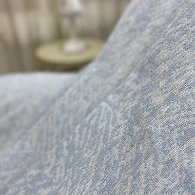 غطاء أريكة صوفا قطني فاخر أزرق ثلجي 170x220 وجهين مقاوم للعرق.
