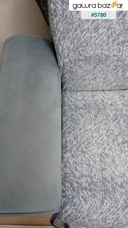 غطاء أريكة صوفا قطني فاخر 170x220 دنيم أزرق مزدوج الوجهين مقاوم للعرق ومضاد للانزلاق ومضاد للتجمع