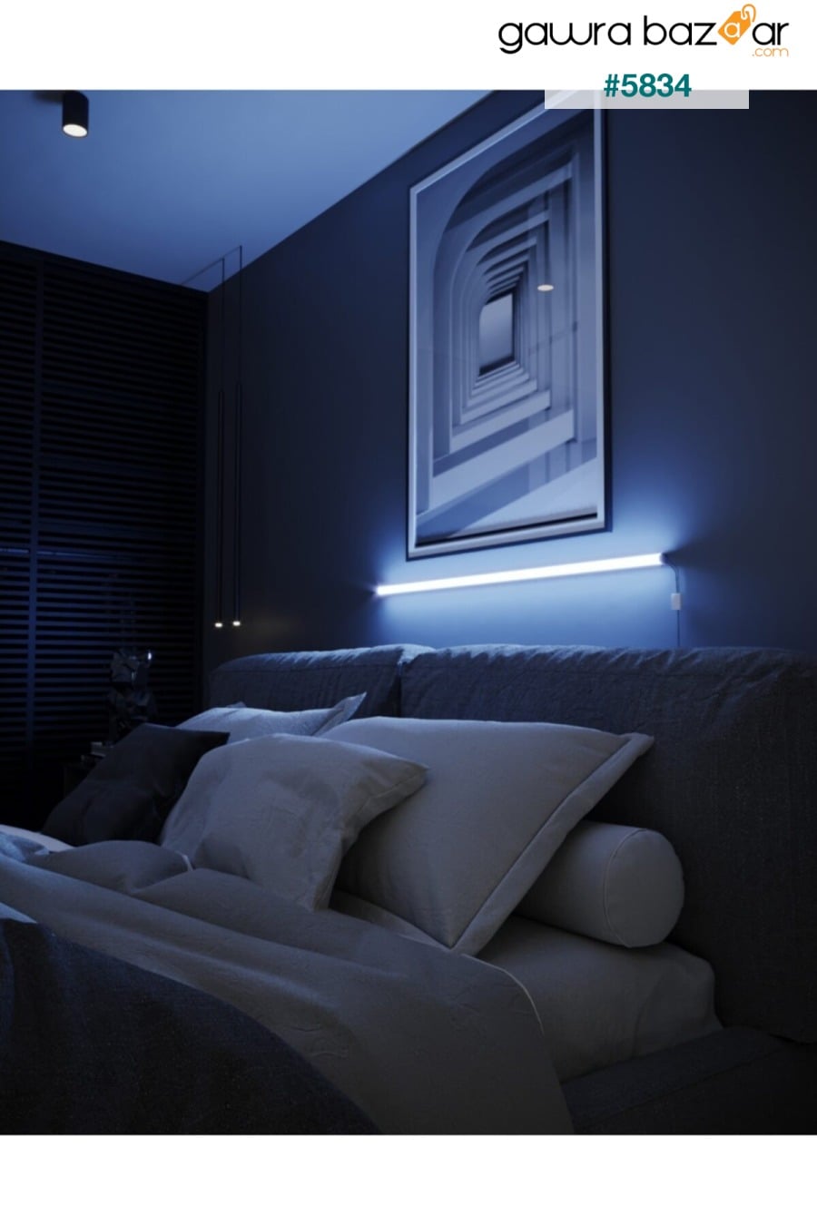 التحكم عن بعد RGB LED عاكس الضوء الشمعدان ضوء الليل التحكم - نموذج RGB neeko 0