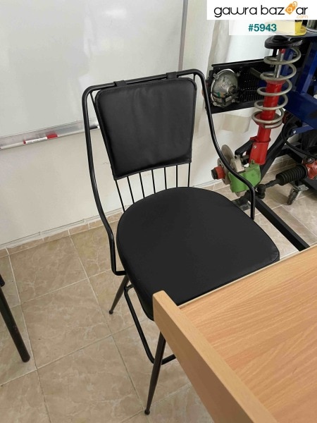 (منتج جديد) كرسي بار Reina أسود .100 إلى 115 سم مناسب للجزيرة والطاولات