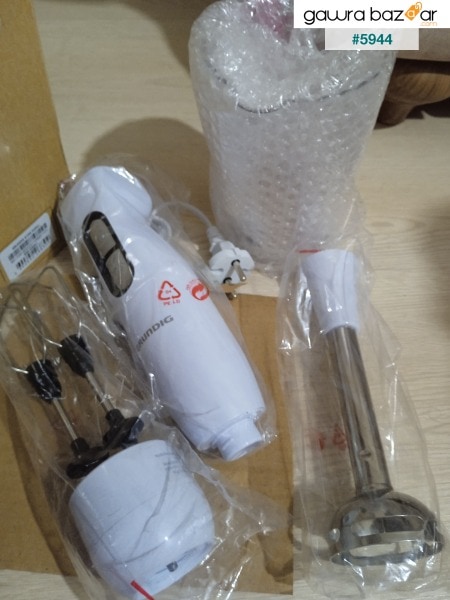 White Bl 47817700 Watt Hand Blender Set with مبشرة
