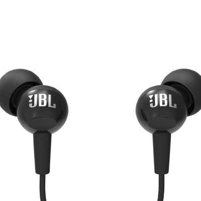 سماعات أذن سوداء C100SI مع ميكروفون (ضمان JBL تركيا)