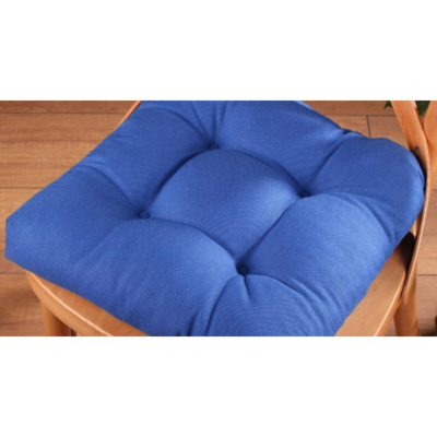 وسادة كرسي لوكس Pofidik أزرق كحلي مخيط خصيصًا 40x40 سم