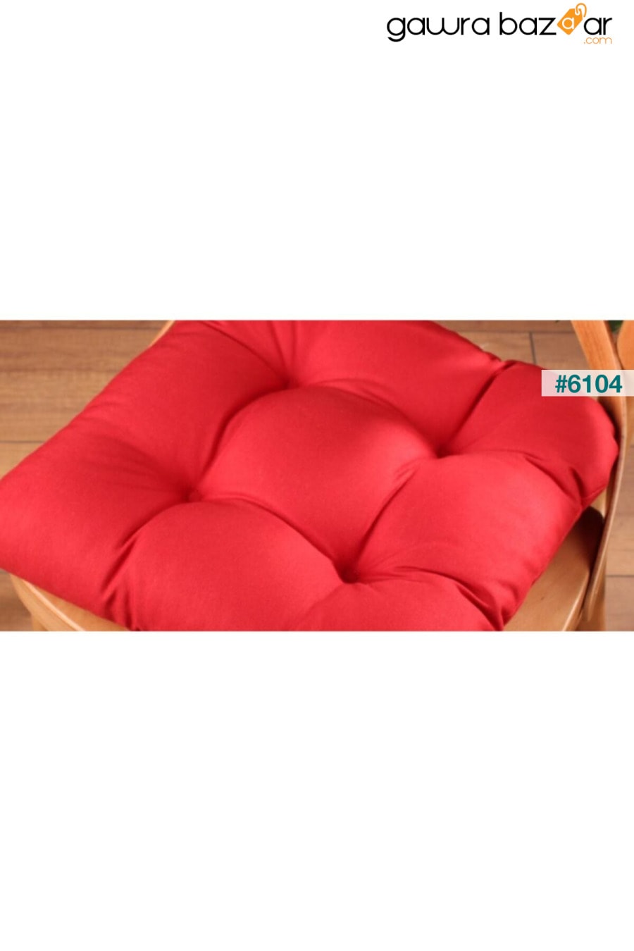 وسادة كرسي لوكس Pofidik باللون الأحمر الكلاريت بغرز خاصة 40x40 سم ALTINPAMUK 3