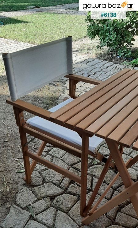 طقم كرسي طاولة المخرج من Garden Balcony Terrace 3-Set طاولة 60x80 سم