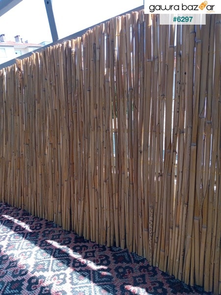 80 سم × 4.5 م من الخيزران الطبيعي - سياج حديقة - شبكة مظلة - ديكور سقف