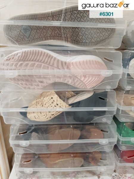 10 قطعة صندوق أحذية نسائي صندوق تخزين أحذية شفاف