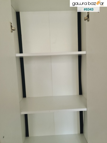 خزانة مطبخ متعددة الأغراض DL1 60x180 سم ، خزانة حمام ، خزانة مكتب ، خزانة شرفة - أبيض