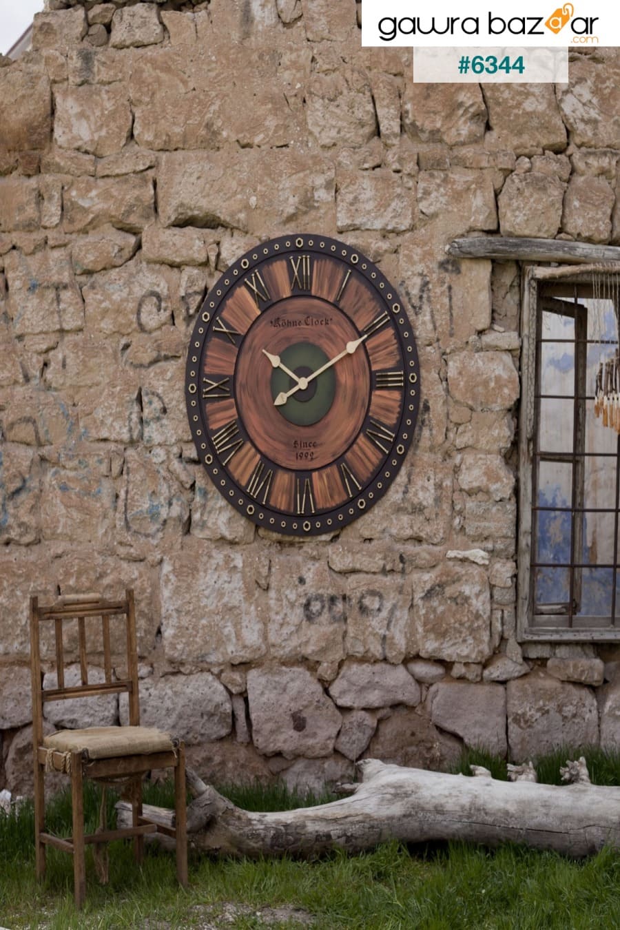 ساعة حائط من Kohne Somcupper 50x50cm Ahşap Ürün 0