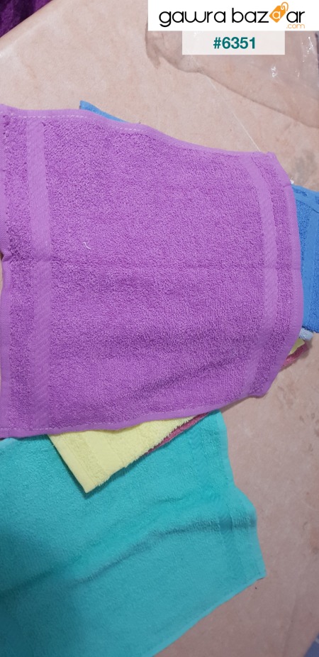 12 قطعة من قماش تجفيف مناشف المطبخ الملونة ، منشفة يد 30x30 سم