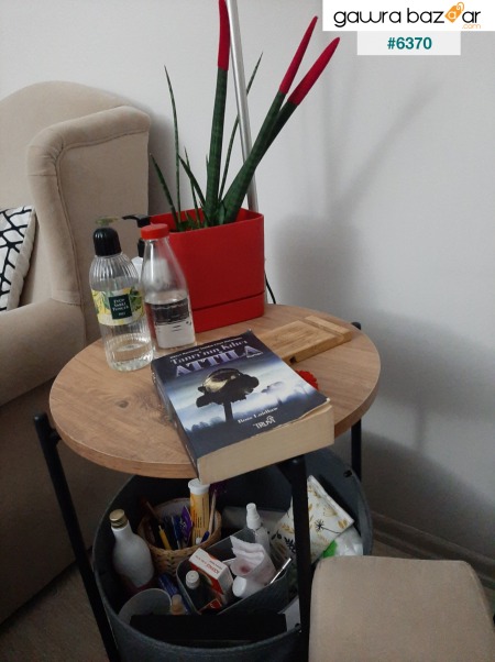 طاولة القهوة رف كتب كبير مع حقيبة زهور من خشب الصنوبر الأطلسي