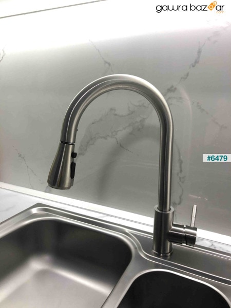 Inox Ginza Design Spiral Kitchen Faucet Spiral Sink Tap Kitchen Mixer with Pivational Head
