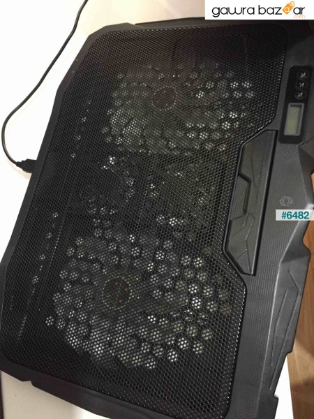 Fns-9999b 4 قطع مروحة Led LCD لوحة تحكم Pro Stand Notebook Cooler