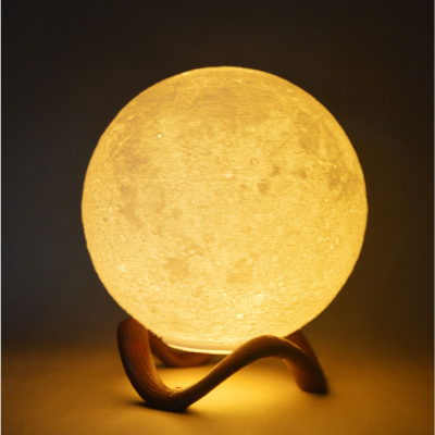 Moon Globe مع حامل زخرفي 2020 عام حقيقي محكم ليلة ضوء الجدول مصباح الإضاءة الزخرفية