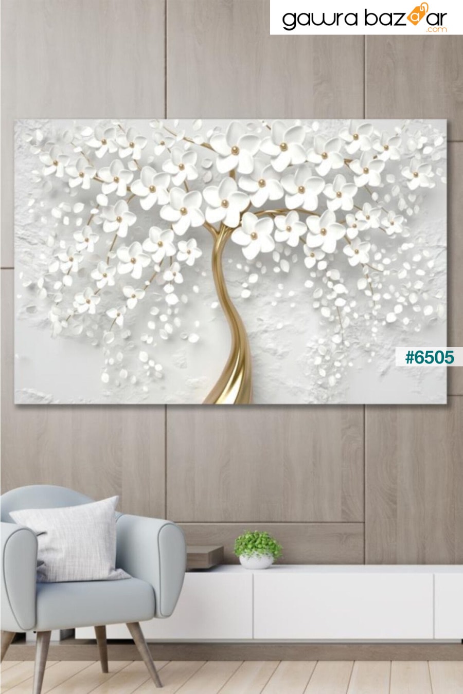 90x130 الزخرفية الأبيض الخشخاش جدار قماش اللوحة Hediyeler Kapında 0