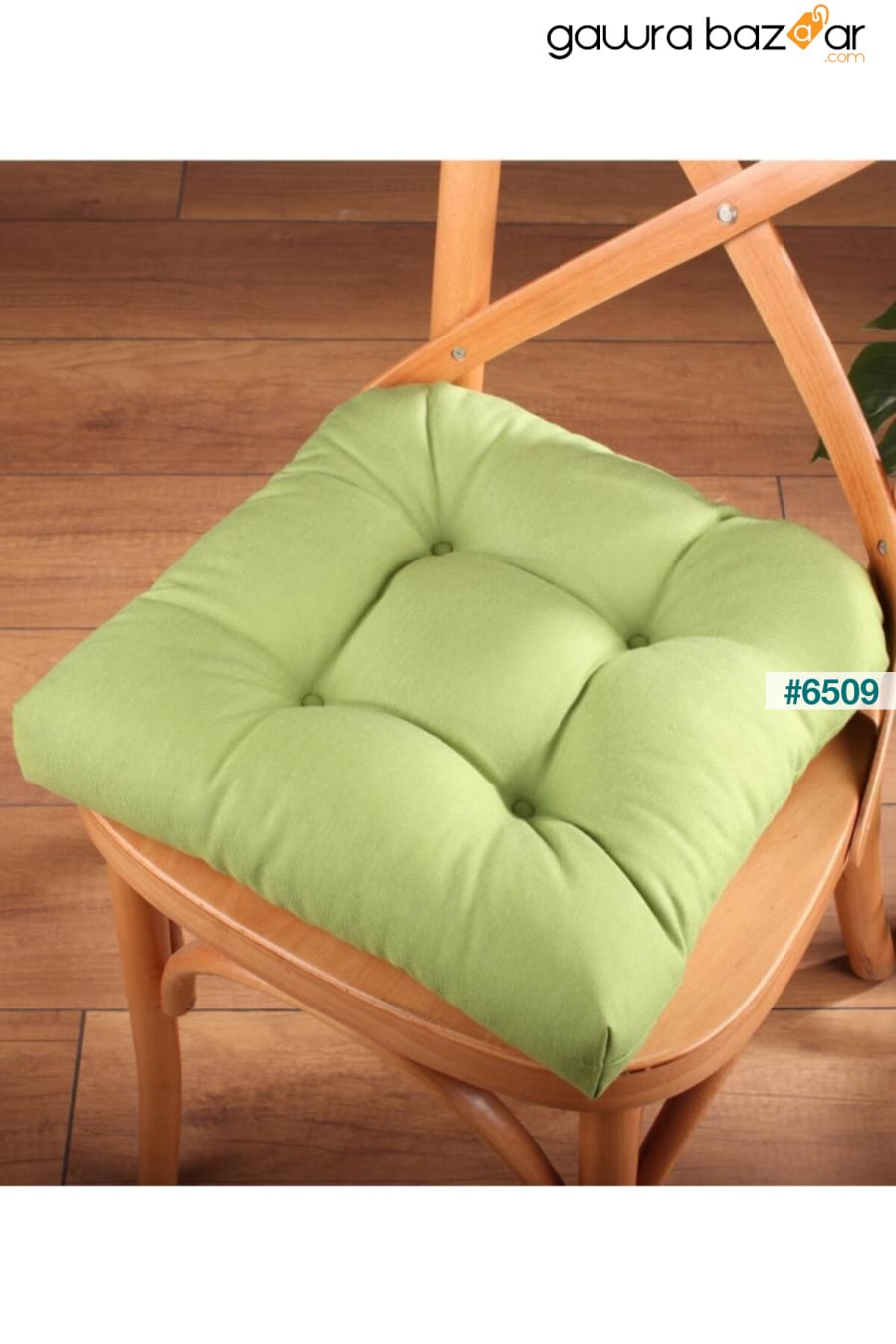 وسادة كرسي من Pofidik باللون الأخضر الذهبي ، بغرز خاصة 40x40 سم ALTINPAMUK 0