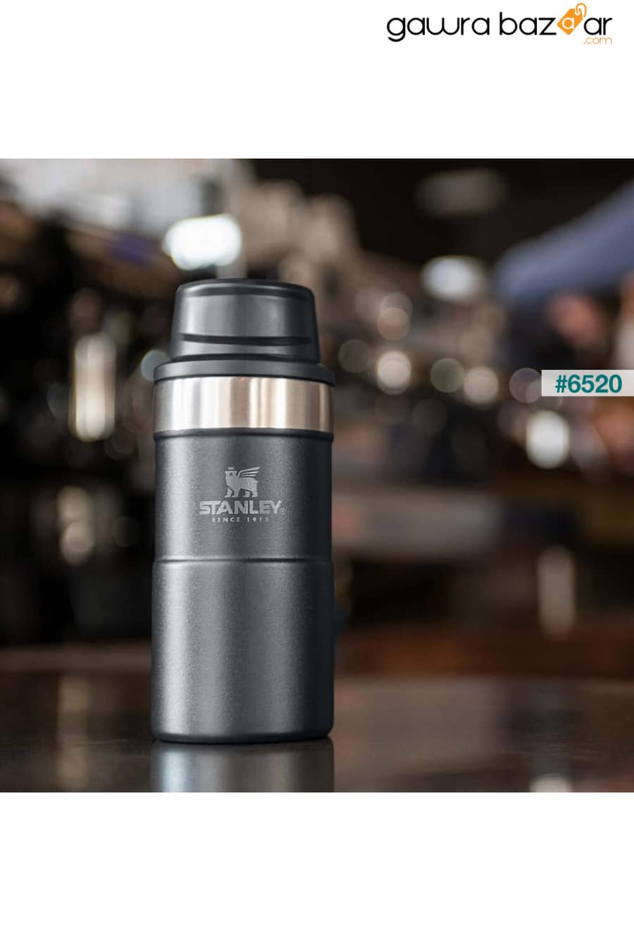 Classic Trigger-Action Black Thermos Cup 0.25 LT Stanley 5