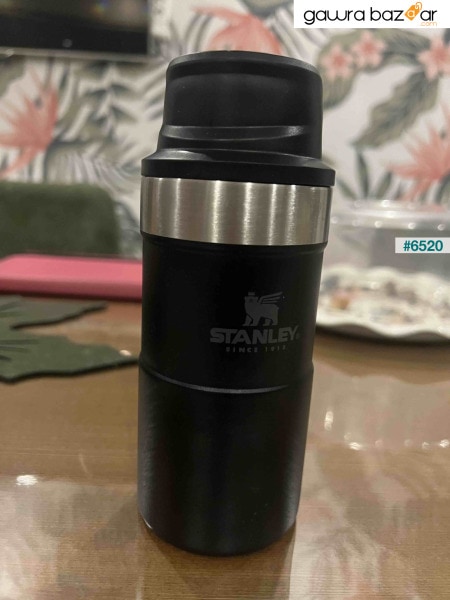 Classic Trigger-Action Black Thermos Cup 0.25 LT