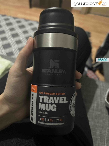 Classic Trigger-Action Black Thermos Cup 0.25 LT