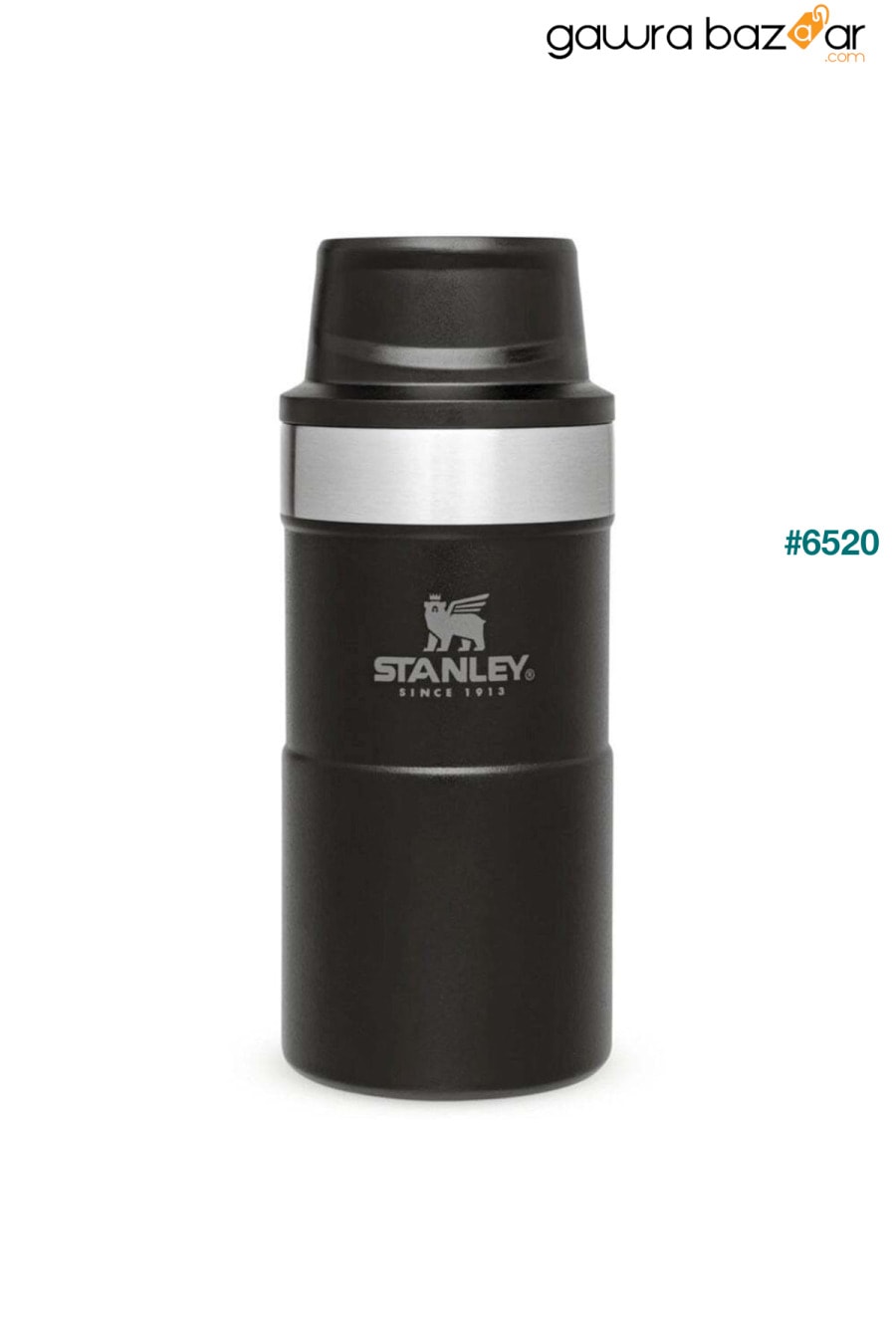 Classic Trigger-Action Black Thermos Cup 0.25 LT Stanley 0