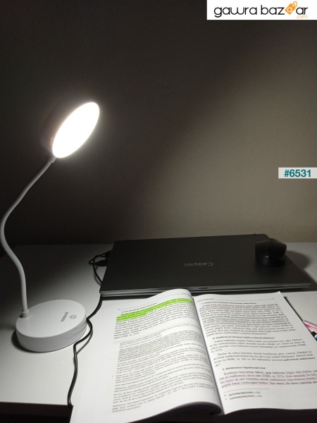قابلة لإعادة الشحن تعمل باللمس 20 LED ضوء القراءة العمل مصباح مكتب مرن أبيض