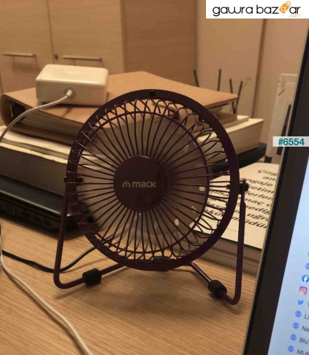 MCF-14 PR Purple Desktop Cooling Metal USB Fan