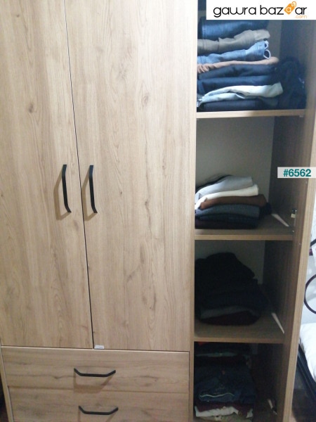 خزانة ملابس حديثة بثلاثة أبواب ودرجين من جراندي 3506